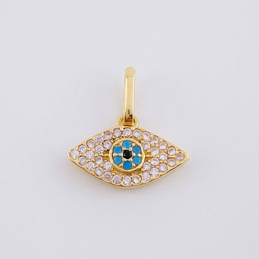Dije Ojo Mistico 1.05 g / 1/2 in Oro Amarillo 18K