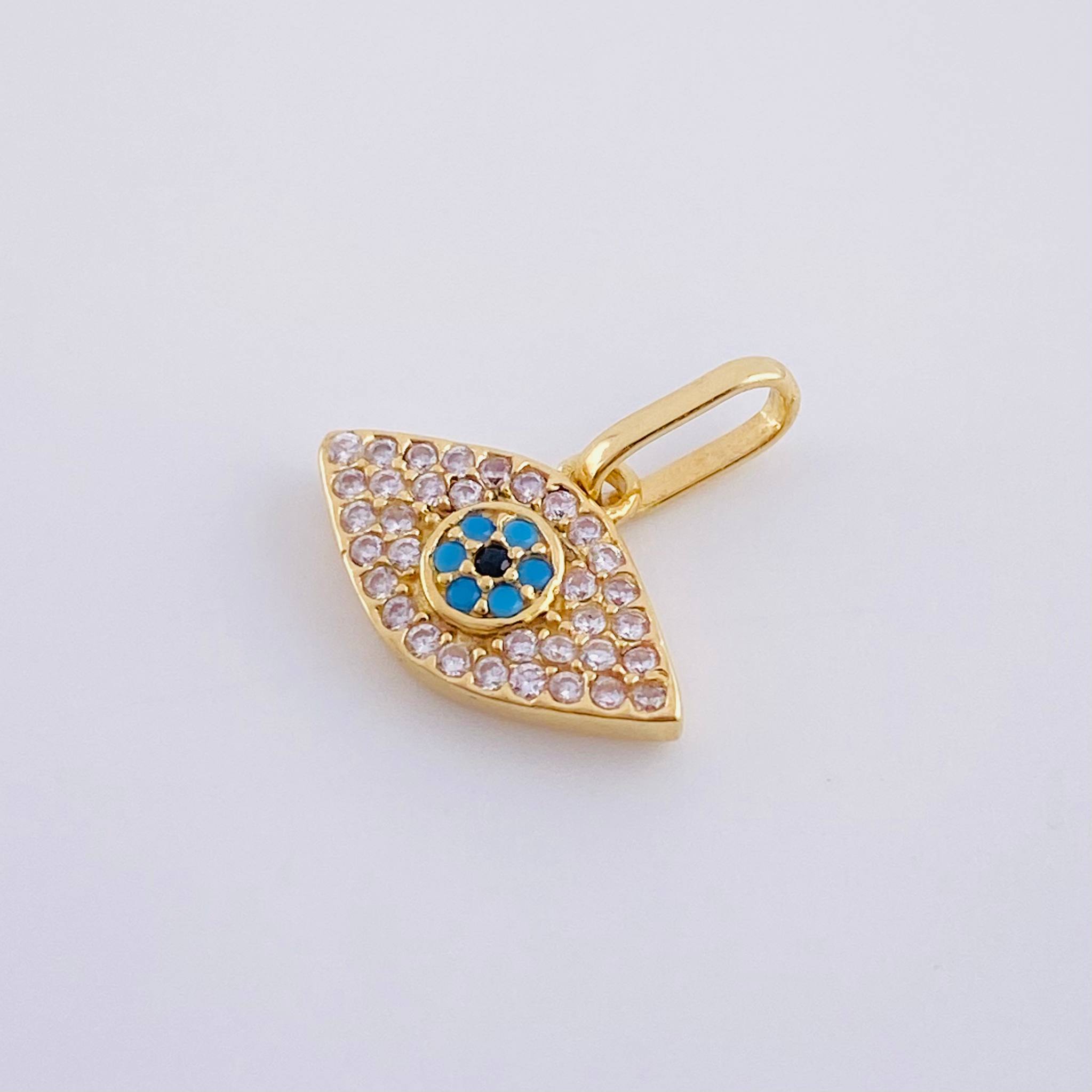Dije Ojo Mistico 1.05 g / 1/2 in Oro Amarillo 18K