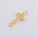 Herraje Cruz 0.55 g / 1/2 in Oro Amarillo 18K