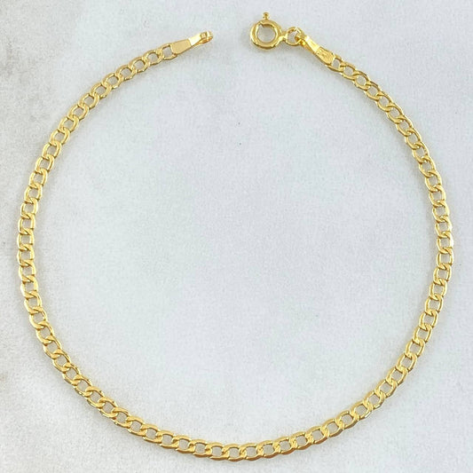 Pulso Cubano 1.3gr / 7 1/2 in / Oro Amarillo +1 18K *