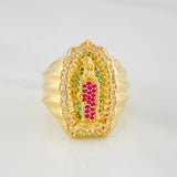 Anillo Virgen Guadalupe 14.5 g / T11 3/4 Oro Amarillo 18K