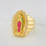 Anillo Virgen Guadalupe 14.5 g / T11 3/4 Oro Amarillo 18K
