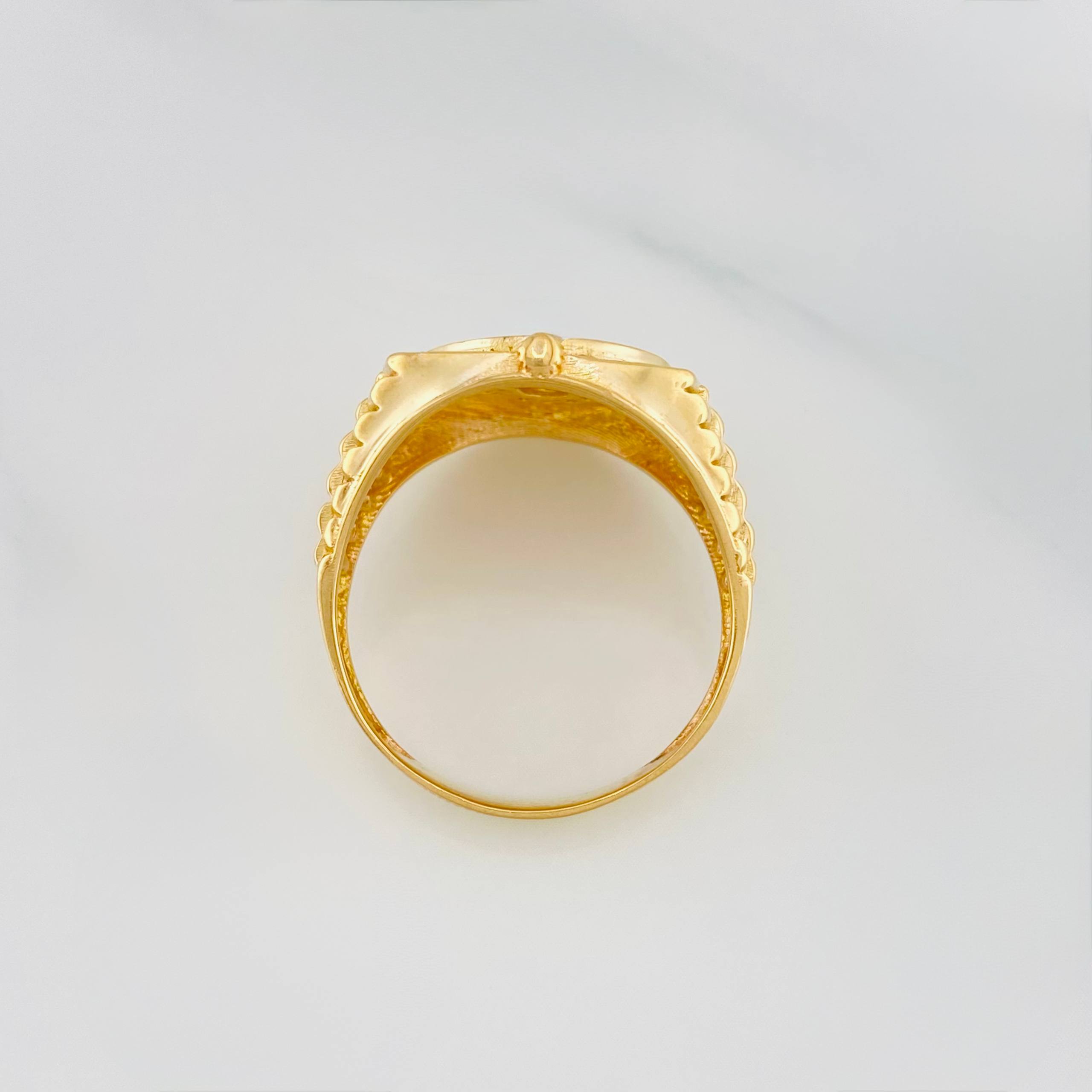 Anillo Correa Corona 7.1 g / T10 Oro Amarillo 18K