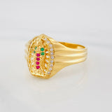 Our Lady of Guadalupe Ring 4.35 g / T8 18K Yellow Gold