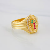 Our Lady of Guadalupe Ring 4.35 g / T8 18K Yellow Gold