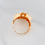 Saint Michael Archangel Ring 8.3 g / T8 1/2 18K Rose Gold