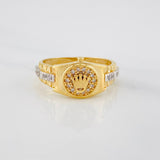Ring Correa Crown 3.8 g / T6 1/4 Two Yellow White Gold 18K