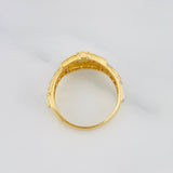 Ring Correa Crown 3.8 g / T6 1/4 Two Yellow White Gold 18K