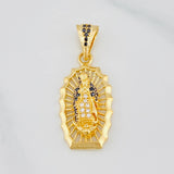 Pendant Virgin of Guadalupe 3.15 g / 1 1/4 in 18K Yellow Gold