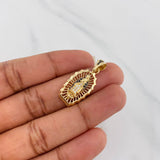 Pendant Virgin of Guadalupe 3.15 g / 1 1/4 in 18K Yellow Gold