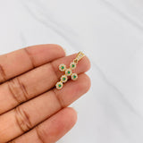 Dije Cruz Tupida 1.85 g / 1 1/4 in Oro Amarillo 18K