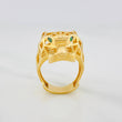 Filigree Panther Ring 12.9 g / T9 1/2 18K Yellow Gold