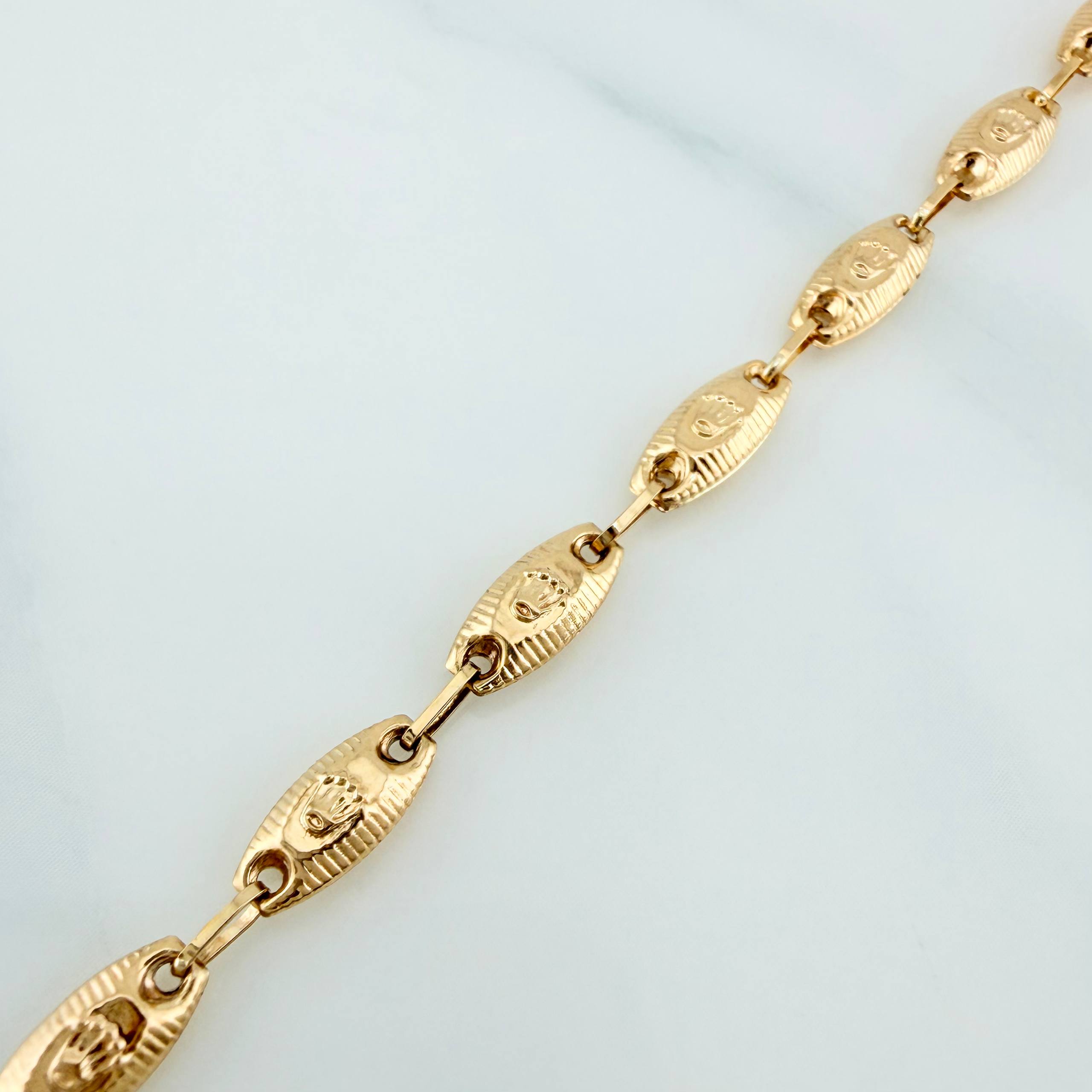 Rustic Bracelet Crown 3.6 g / 7 3/4 in / 4.5 mm Yellow Gold 18K
