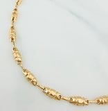 Tobillera Rustica Barril 3.65 g / 9 3/4 in / 3.6 mm Oro Amarillo 18K