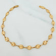 Pulso Rustico Eslabon Diamantado 2.6 g / 7 1/2 in / 4.5 mm Oro Amarillo 18K
