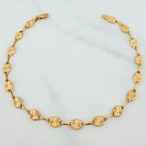 Pulso Rustico Eslabon Diamantado 2.6 g / 7 1/2 in / 4.5 mm Oro Amarillo 18K