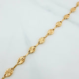 Pulso Rustico Eslabon Diamantado 2.6 g / 7 1/2 in / 4.5 mm Oro Amarillo 18K
