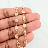 Pulso Rustico Eslabon Diamantado 2.6 g / 7 1/2 in / 4.5 mm Oro Amarillo 18K