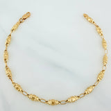 Pulso Rustico Barril 2.9 g / 7 3/4 in / 3.2 mm Oro Amarillo 18K