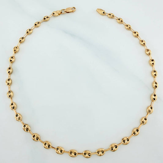 Tobillera Gc 2.8 g / 10 1/4 in / 3.4 mm Oro Amarillo 18K
