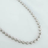 Cadena Militar Media Luna 18 g / 23 3/4 in / 3 mm Oro Blanco 18K