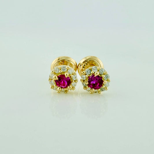 Topos Halo 1.1gr / 5.4mm Oro Amarillo 18K &