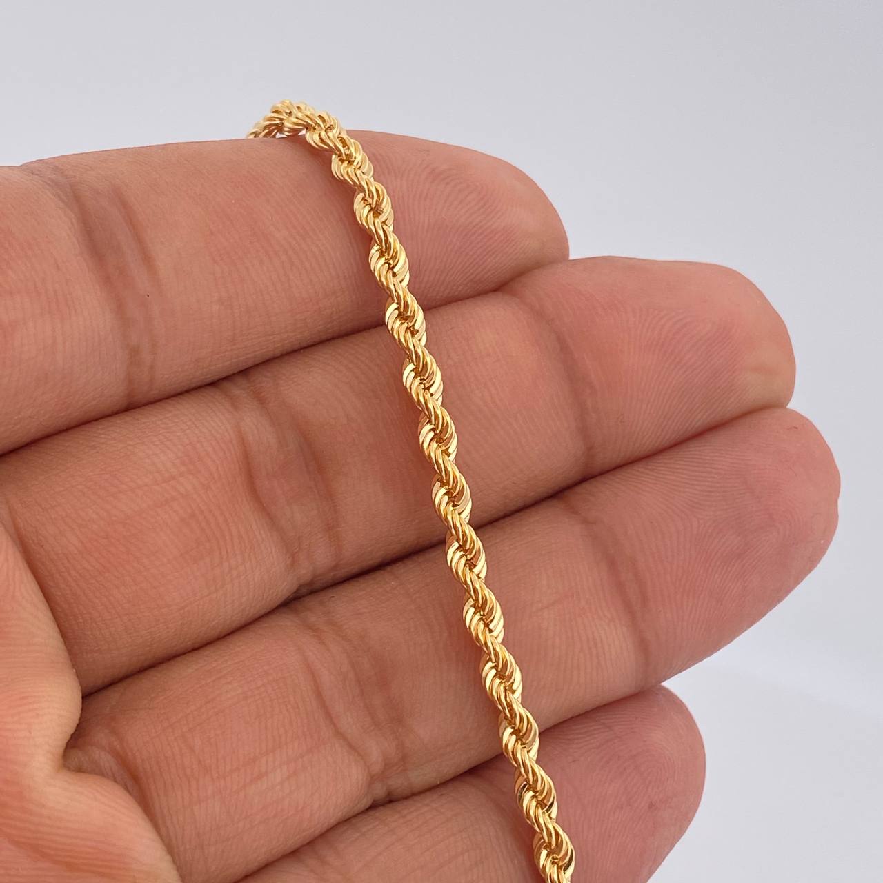 Rope Bracelet 2.9gr / 19cm / 18K Yellow Gold +3 &