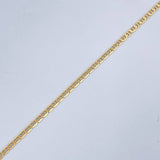 Flat Mariner Bracelet 0.85gr / 19.2cm / 18K Yellow Gold +3 &