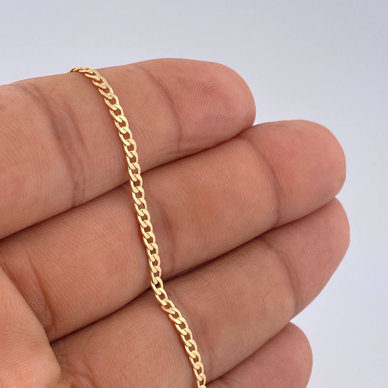 Cuban Bracelet 1.55gr / 19cm / 18K Yellow Gold +1 &