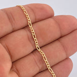 Figaro Bracelet 1.45gr / 19cm / 18K Yellow Gold +1 &