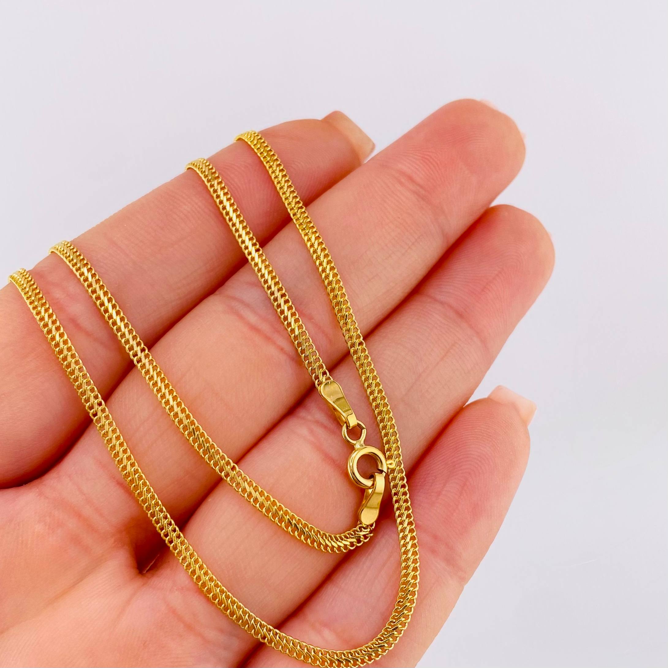 Cadena Sedusa 2gr / 15 3/4 in / 2.2mm Oro Amarillo +3 18K