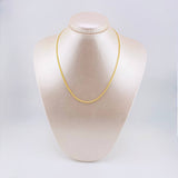 Cadena Sedusa 2gr / 15 3/4 in / 2.2mm Oro Amarillo +3 18K