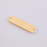 Charm Octagonal Plate 0.8gr / 1 in / 18K Yellow Gold ©