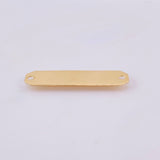Charm Octagonal Plate 0.8gr / 1 in / 18K Yellow Gold ©