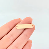 Charm Octagonal Plate 0.8gr / 1 in / 18K Yellow Gold ©