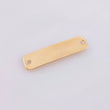 Herraje Placa Rectangular Ovalada 0.7gr / 1 1/4 in / Oro Amarillo 18K