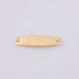 Herraje Placa Hexagonal 0.7gr / 1 1/4 in / Oro Amarillo 18K *