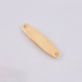 Charm Hexagonal Plate 0.8 g / 1 in 18K Yellow Gold