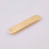 Herraje Placa Rectancular Ovalada 0.75gr / 1 1/4 in / 26*18mm Oro Amarillo 18K