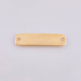 Herraje Placa Rectangular Ovalada 0.7gr / 1 1/4 in / Oro Amarillo 18K