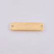 Oval Rectangular Plate Charm 0.8gr / 1 1/4 in / 18K Yellow Gold *