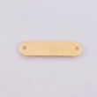 Herraje Placa Rectancular Ovalada 0.8gr / 1 1/4 in / 6.9mm Oro Amarillo 18K ©