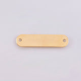 Herraje Placa Rectangular Ovalada 0.8gr / 1 1/4 in / 26*18mm Oro Amarillo 18K