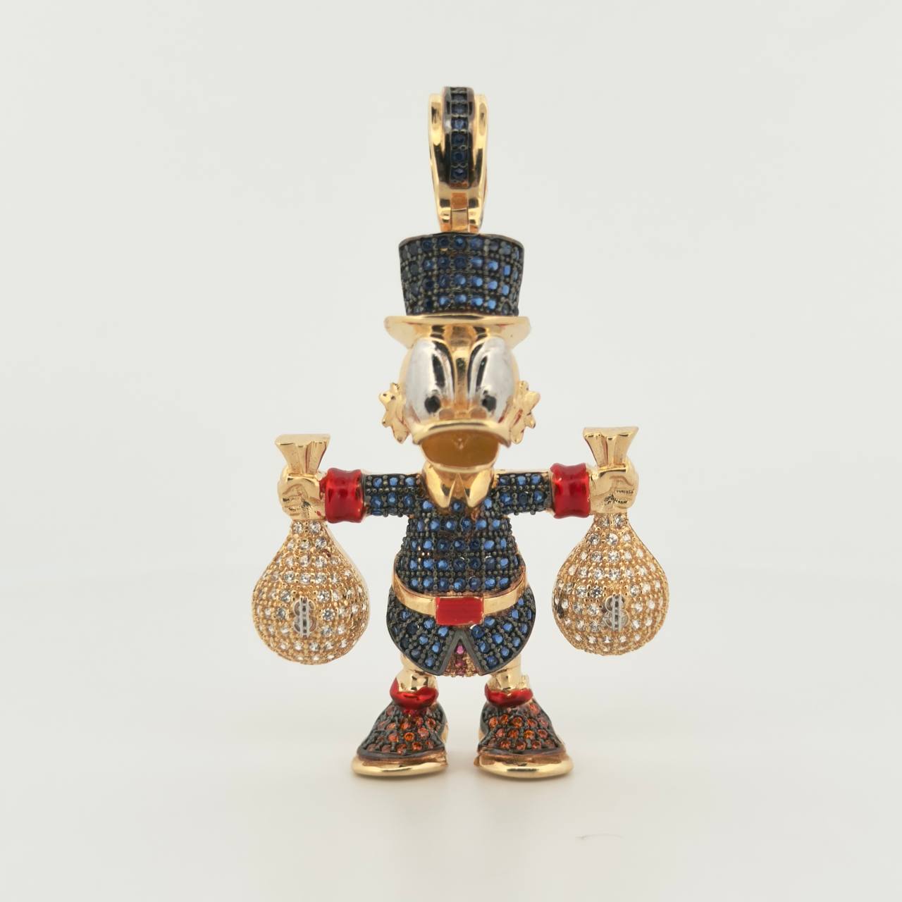 Dije Pato Bolsas Dinero 9.55gr / 1 1/2 in / Oro Amarillo 18K