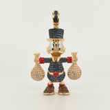 Dije Pato Bolsas Dinero 9.55gr / 1 1/2 in / Oro Amarillo 18K