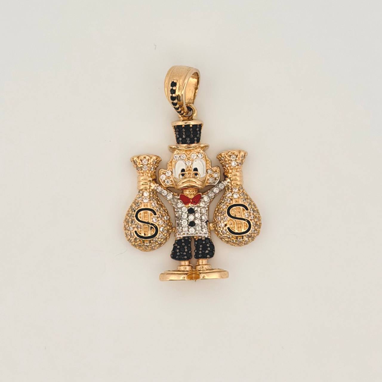 Dije Pato Bolsas De Dinero 9.65gr / 1 1/2 in / Oro Amarillo 18K ©
