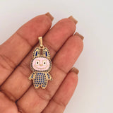 Dije Conejo Sonriente 5.25gr / 1 1/2 in / Oro Amarillo 18K ©