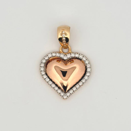 Dije Corazón 3.95gr / 1 1/4 in / Tres Oros 18K ©