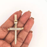 Pendant Nail Cross 6.8gr / 2 1/4 in / Yellow Gold 18K