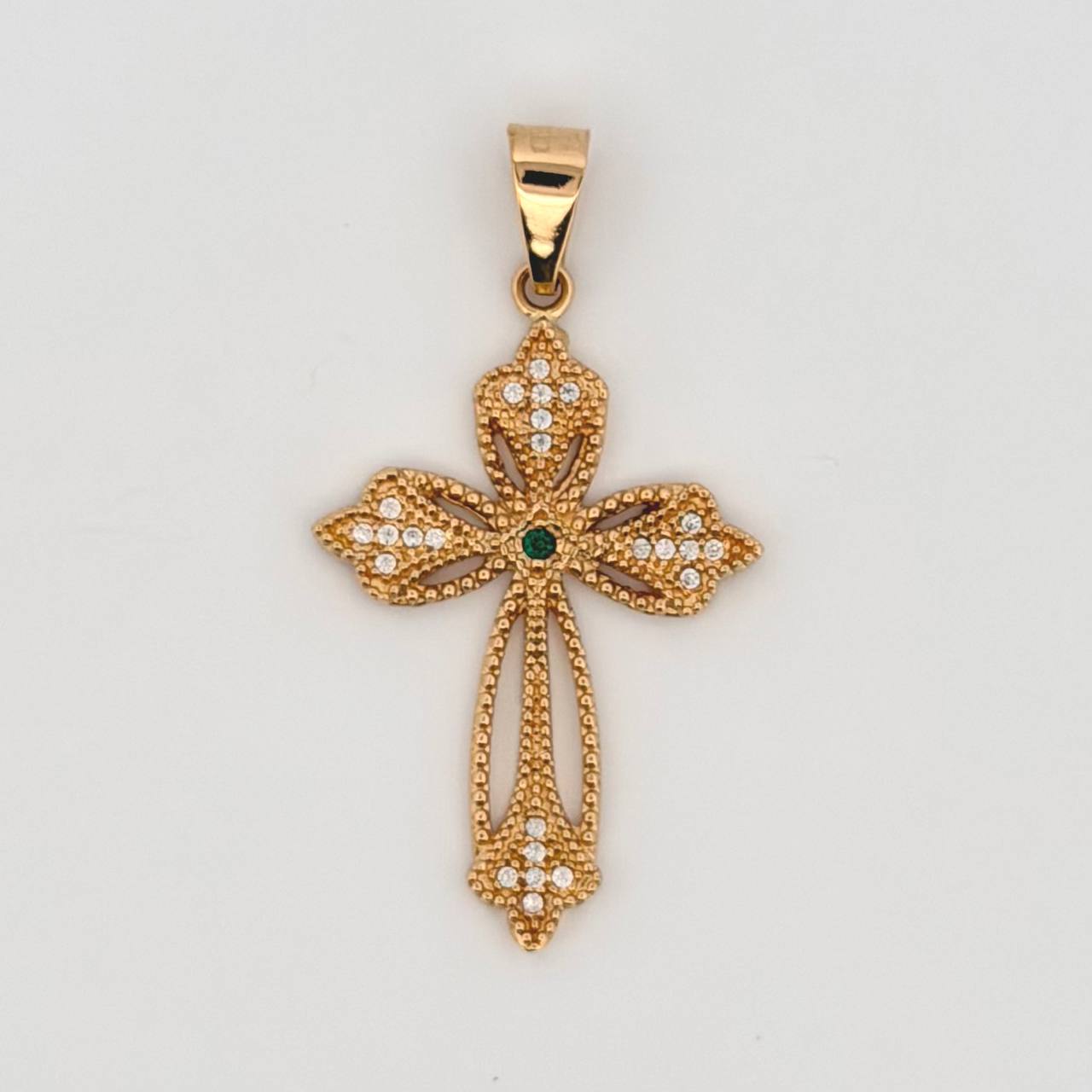 Dije Cruz Aristica 3.4gr / 1 3/4 in / Oro Amarillo 18K ©